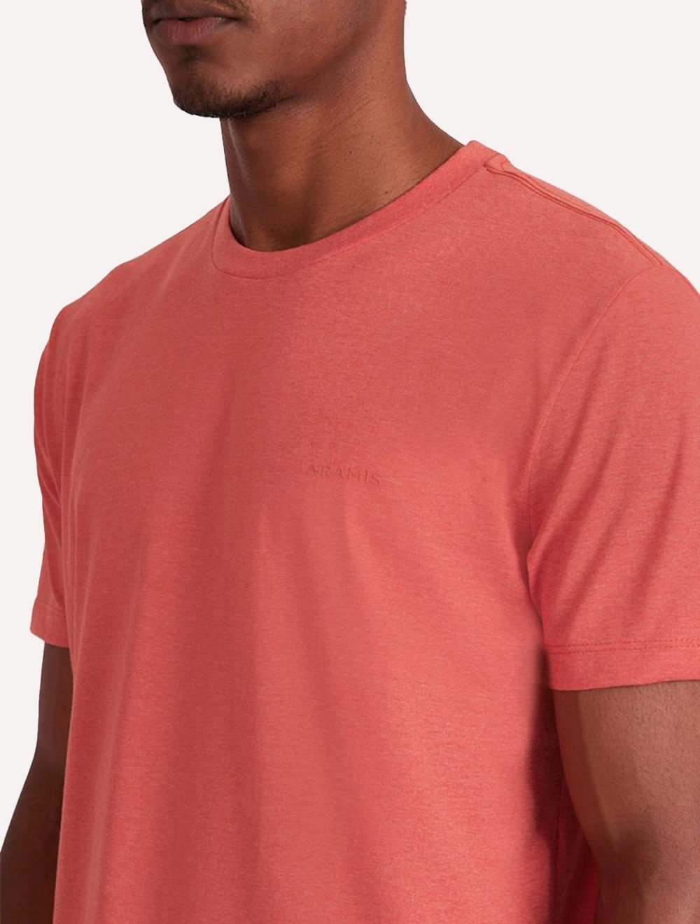 Camiseta Aramis Masculina Eco Lisa Vermelho Ocre Mescla