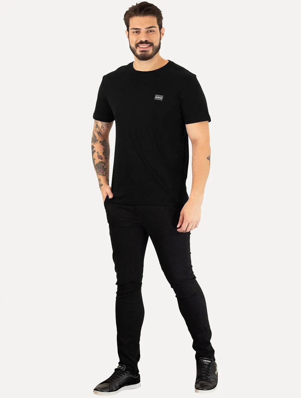 Camiseta Calvin Klein Jeans Masculina Dark Square Preta