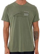 Camiseta Osklen Masculina Regular Vintage Pirarucu Live Verde Oliva