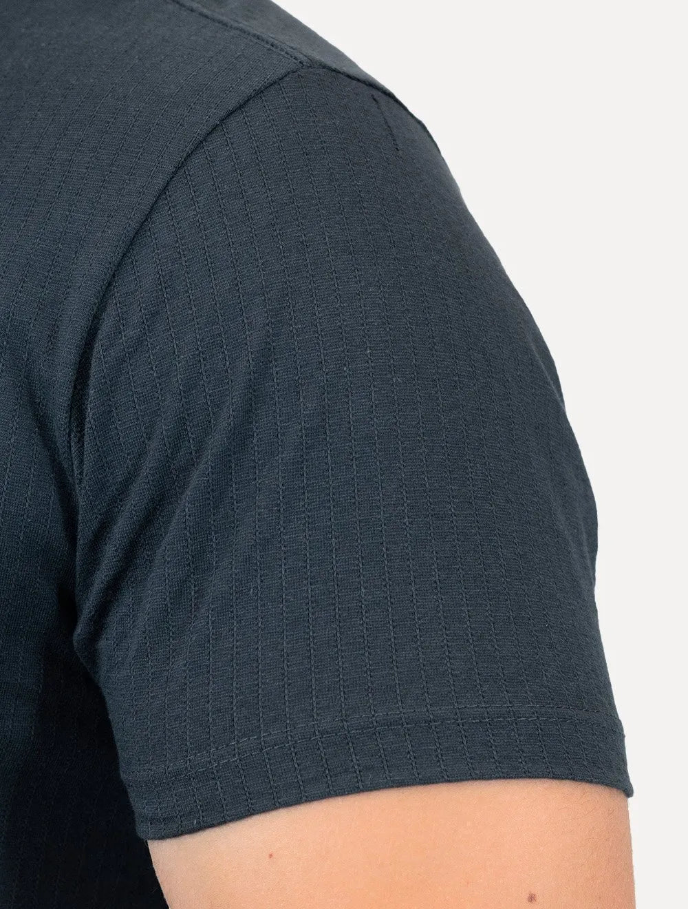 Camiseta Reserva Masculina Maquinetada Listrada Azul Marinho