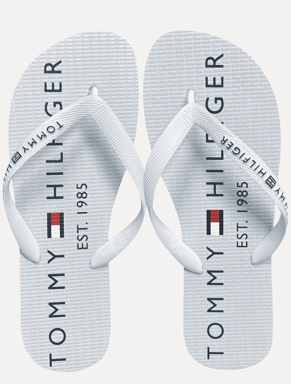 Chinelo Tommy Hilfiger Masculino Rubber Texture Strip Simon 34R Azul/Cinza