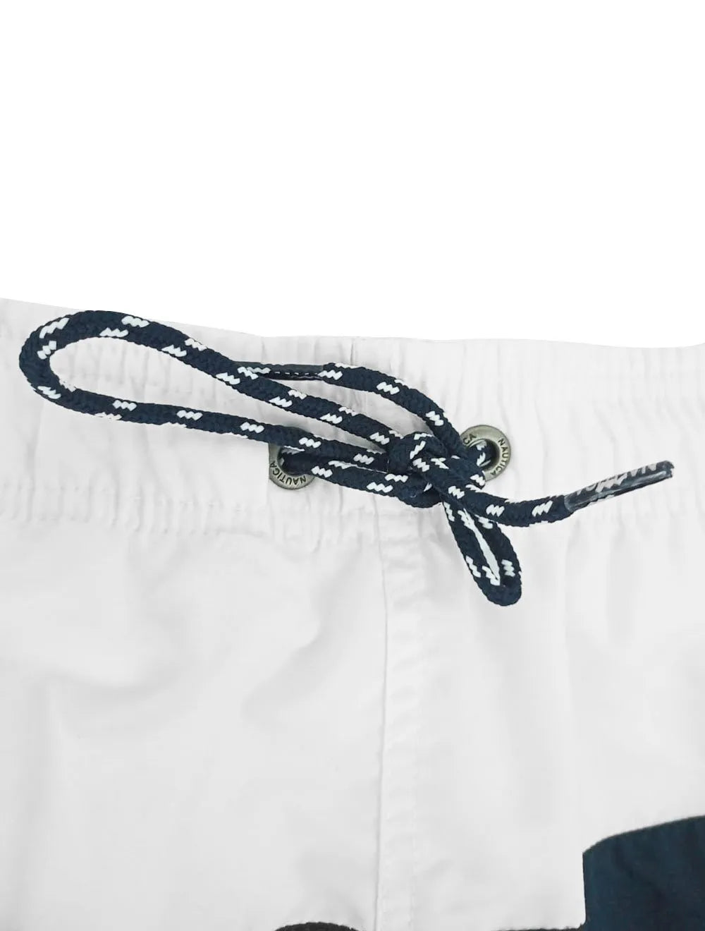 Short Nautica D'Água Colorblock Logo Branco Marinho e Rosa