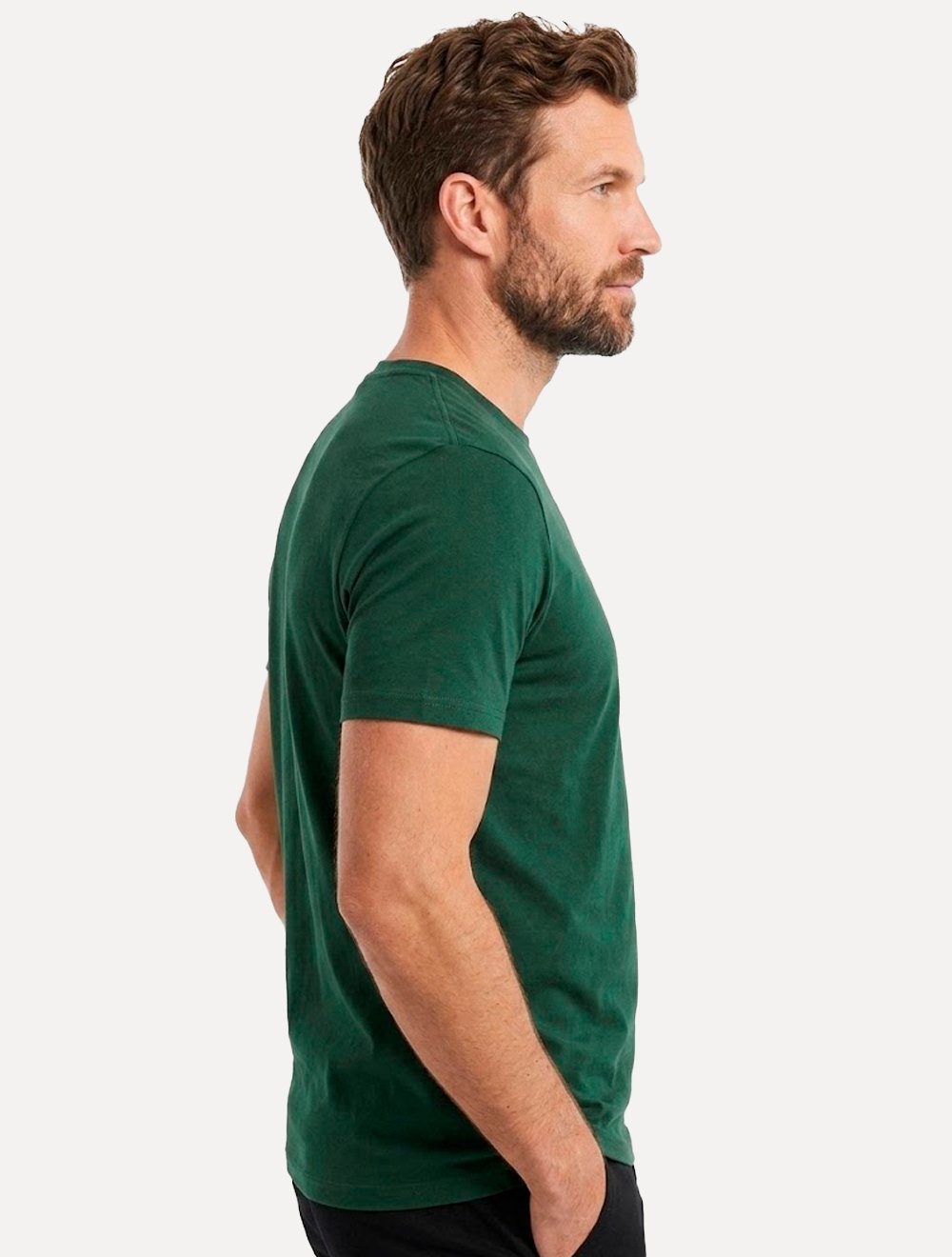 Camiseta Individual Masculina Comfort Pima Soft Touch Logo Verde