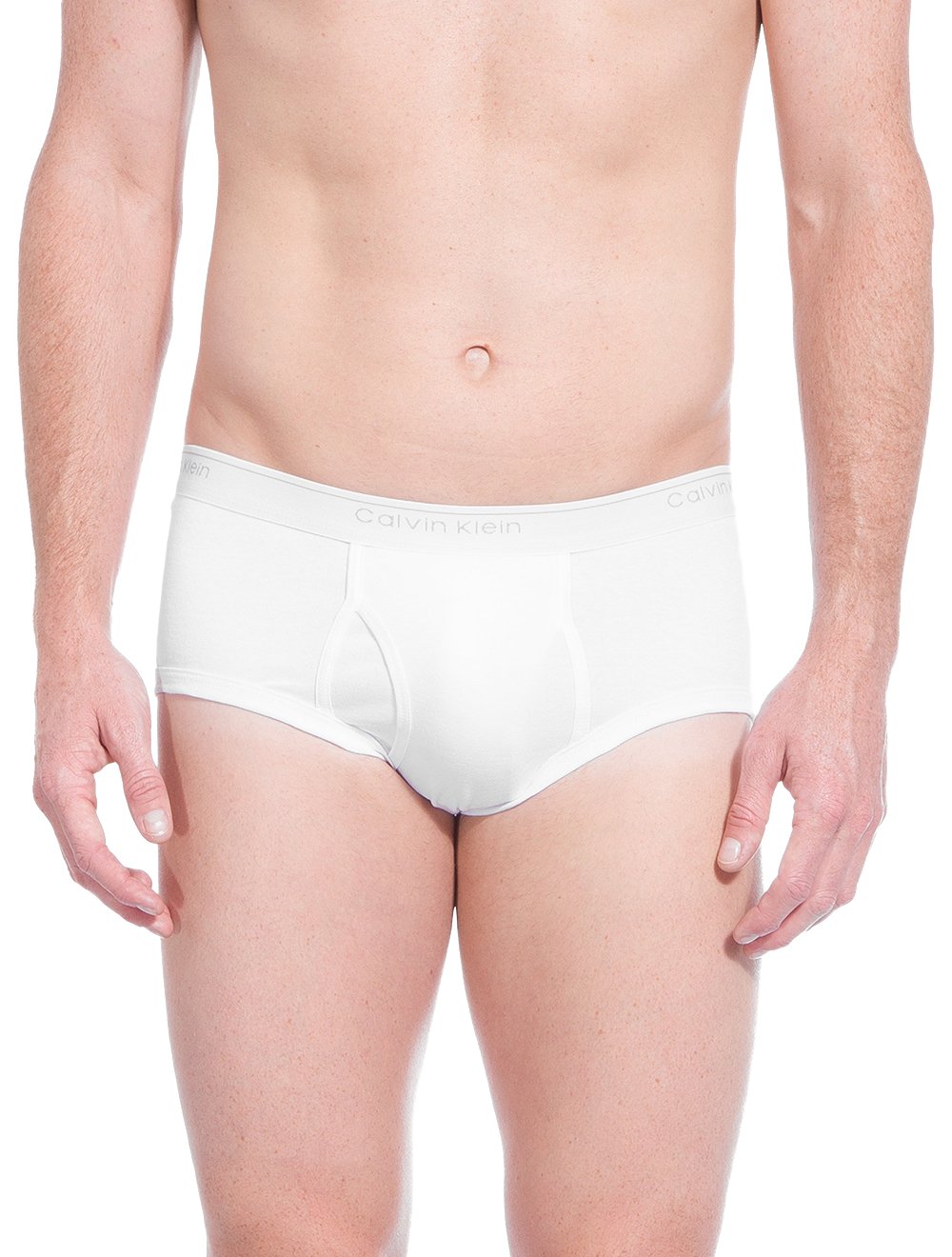 Cuecas Calvin Klein Brief Logo Branca Pack 3UN