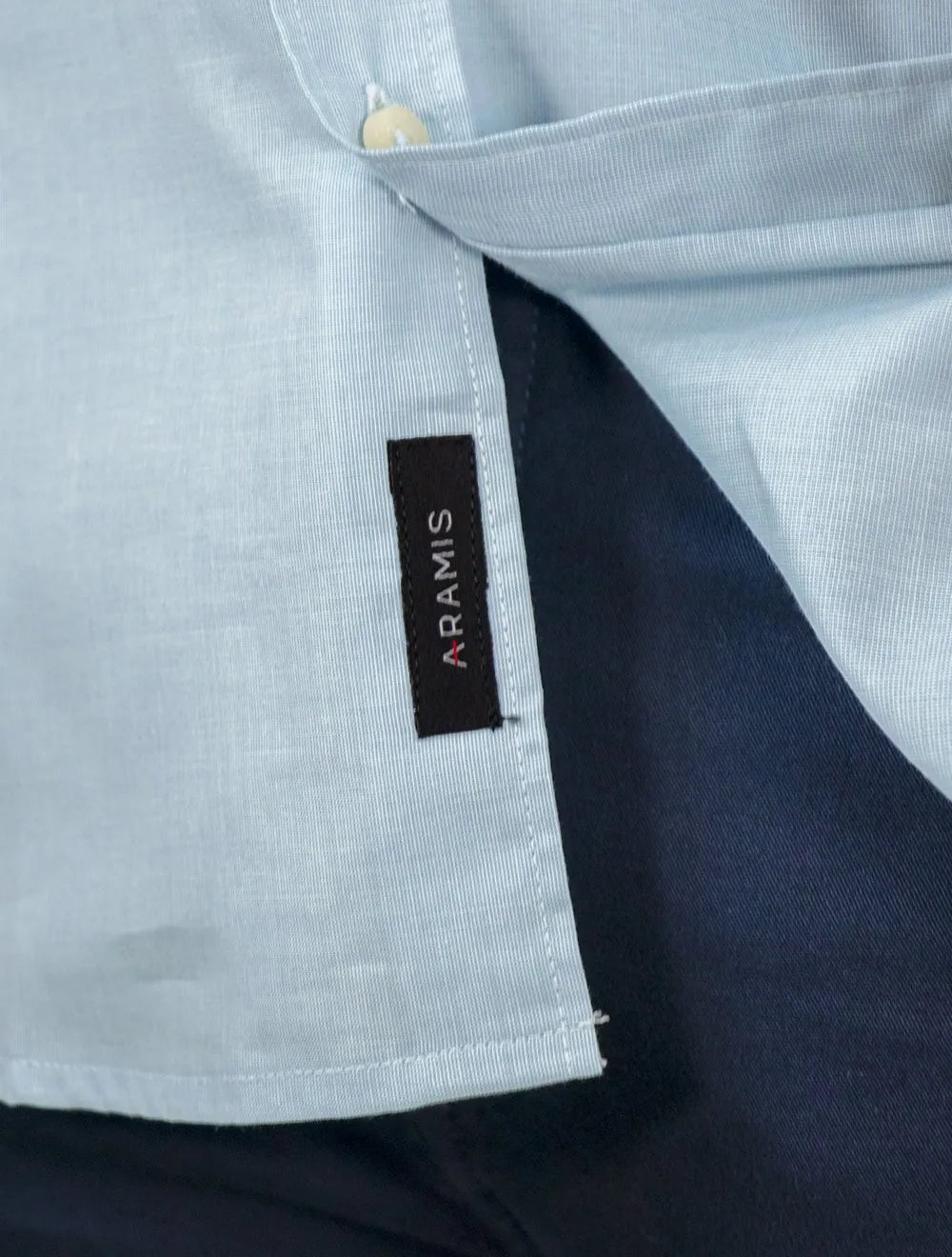 Camisa Aramis Masculina Regular Fio a Fio Azul Claro