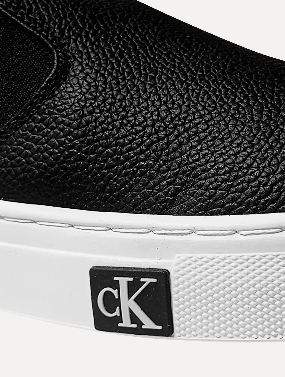Tênis Calvin Klein Masculino Couro Slip On Project Iate Preto