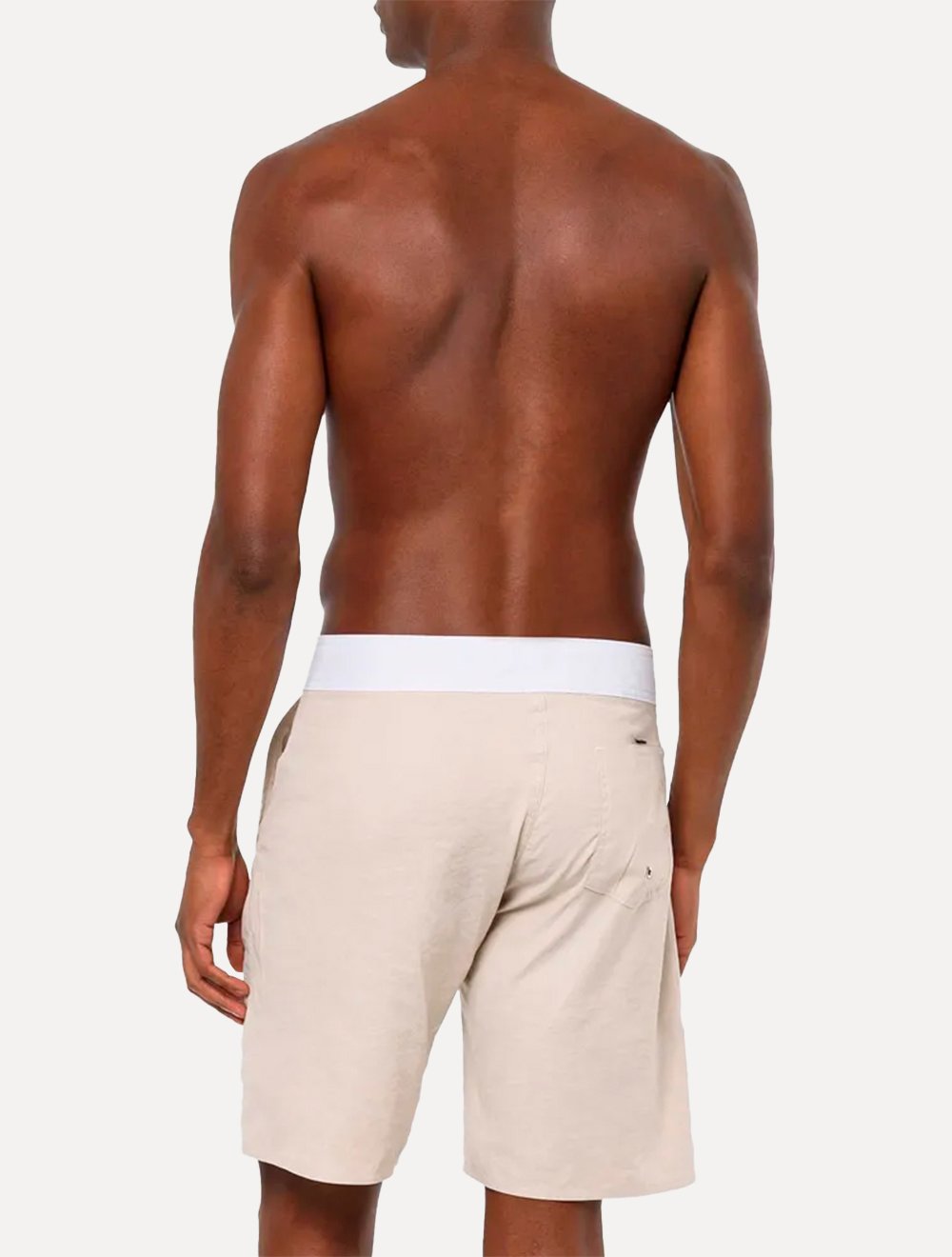 Bermuda Calvin Klein Swimwear D'Água Cupro Tag Areia