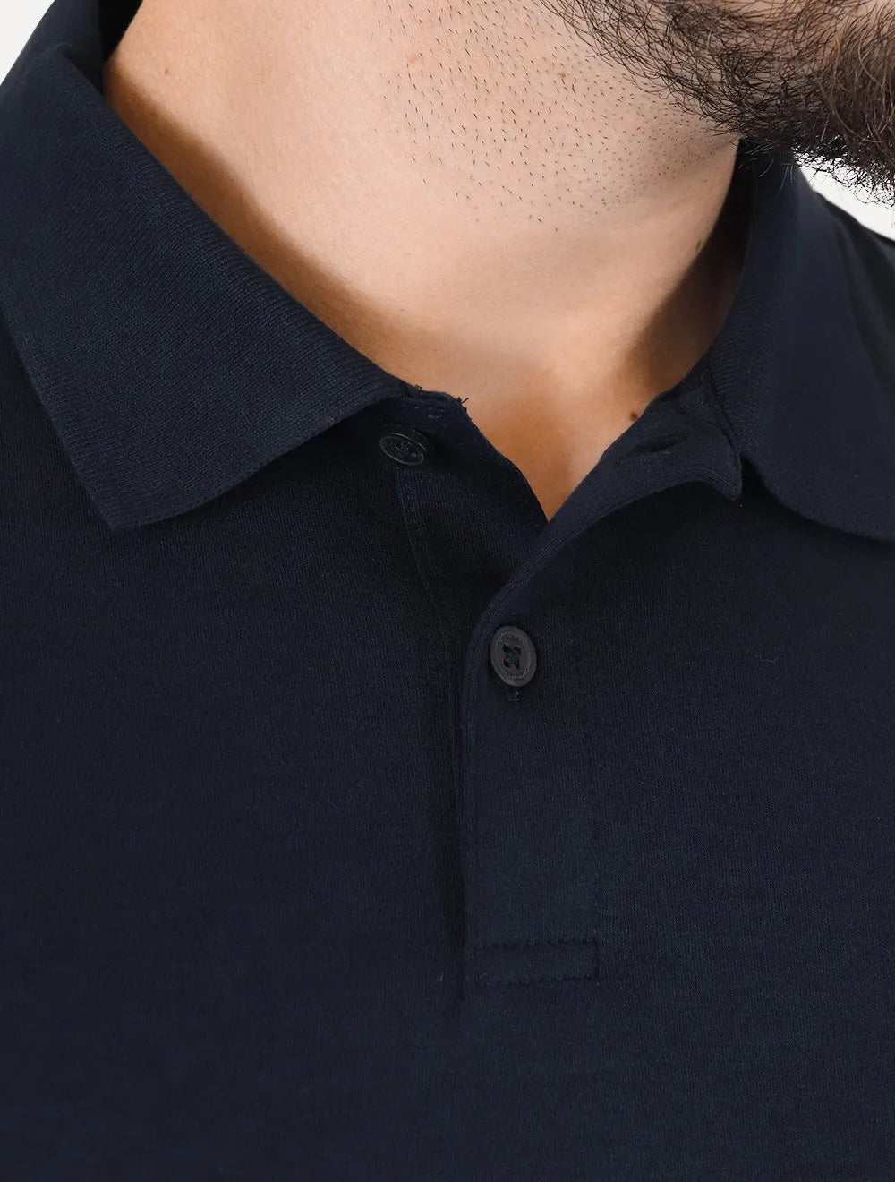 Polo Calvin Klein Masculina Regular Básica Interlock Liquid Touch Azul Marinho