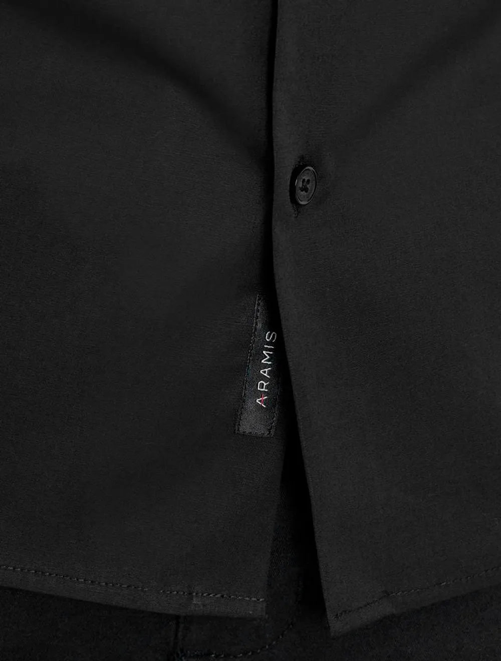 Camisa Aramis Masculina Regular Tricoline Stretch Pocket Preta