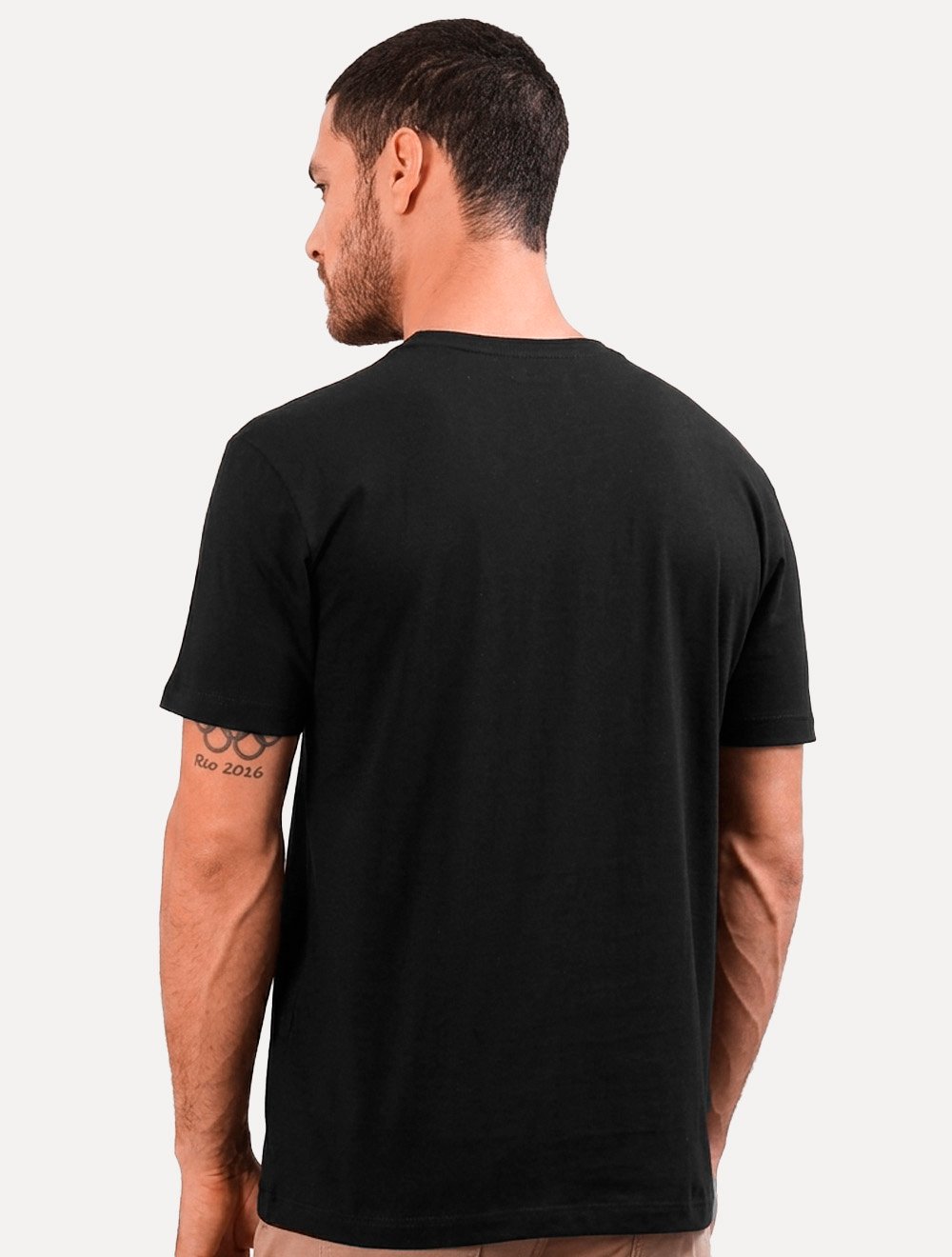 Camiseta Calvin Klein Masculina Big Logo Preta