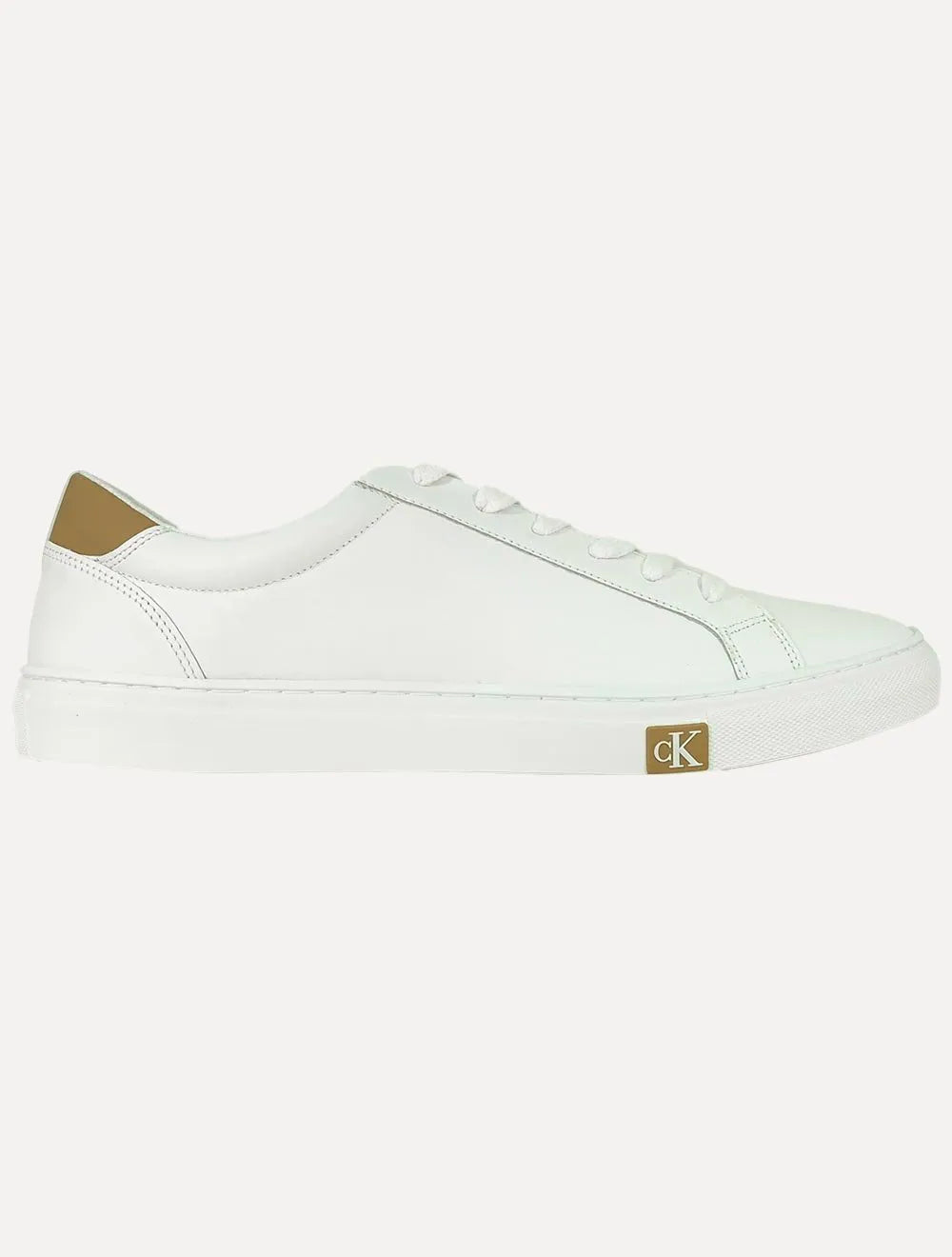 Tênis Calvin Klein Jeans Masculino Couro Project Queima Branco