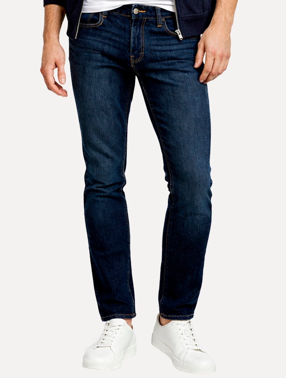 Calça Jeans Armani Exchange Masculina Slim Fit 5 Pockets Azul Escuro