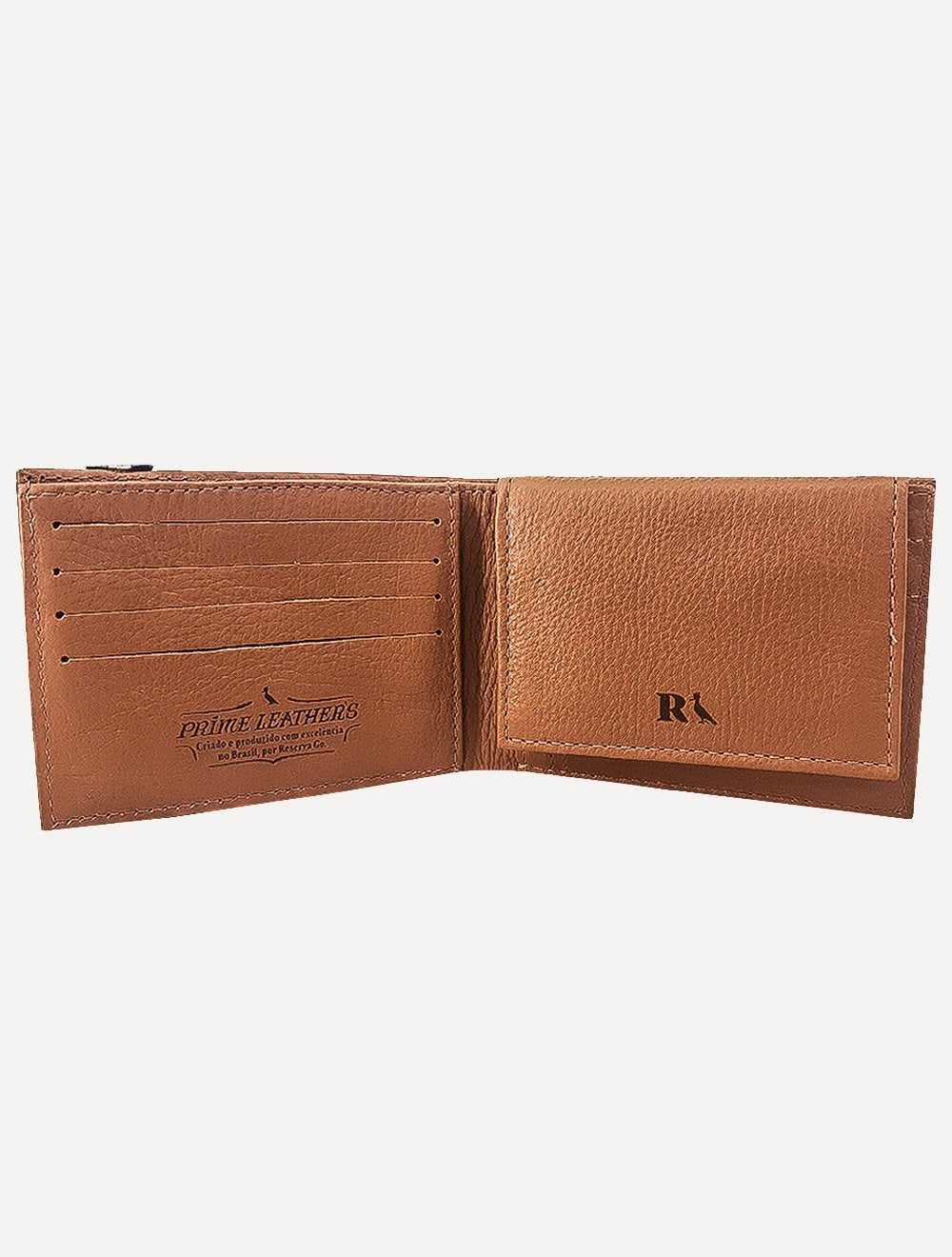Carteira Reserva Masculina Couro Columbia Caramelo