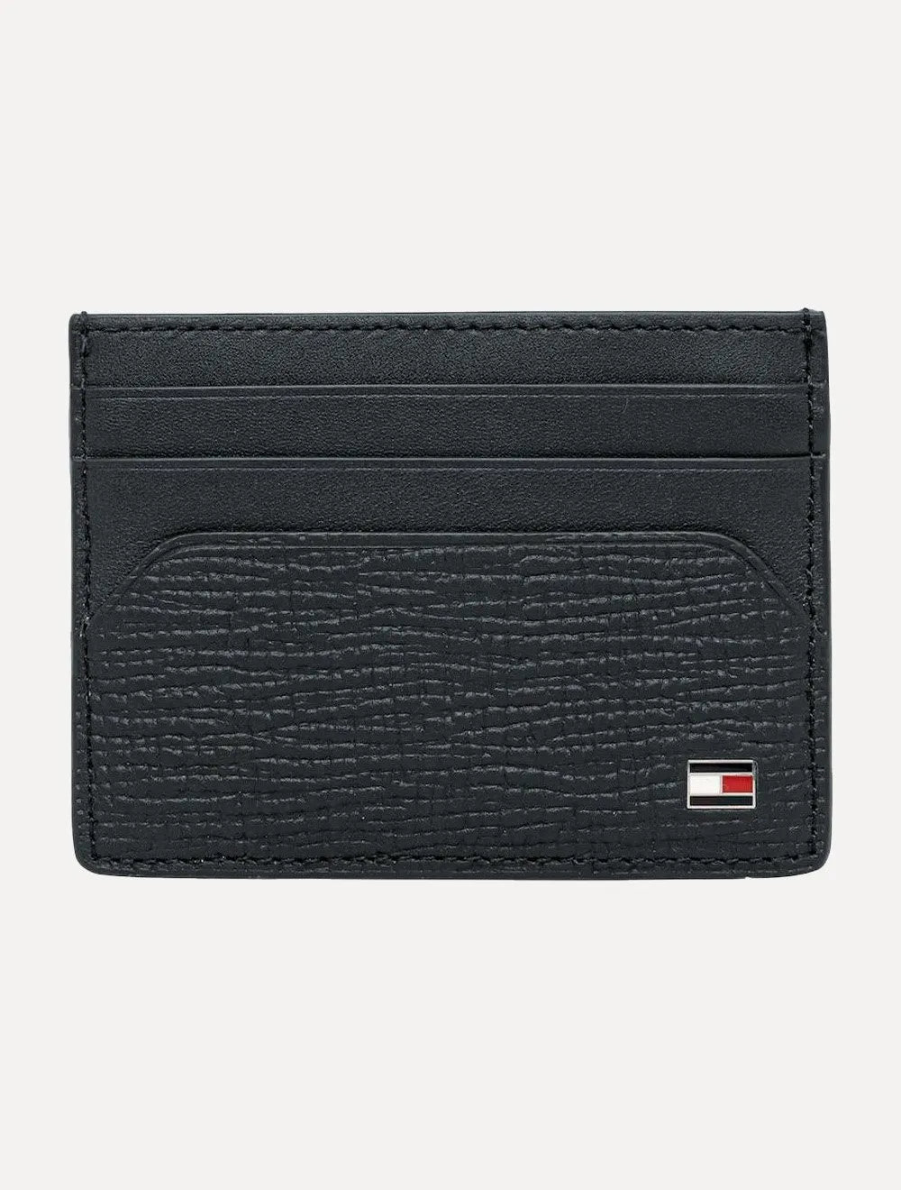 Carteira Tommy Hilfiger Porta Cartão Couro CC The Translucent Flag Azul Marinho