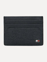 Carteira Tommy Hilfiger Porta Cartão Couro CC The Translucent Flag Azul Marinho