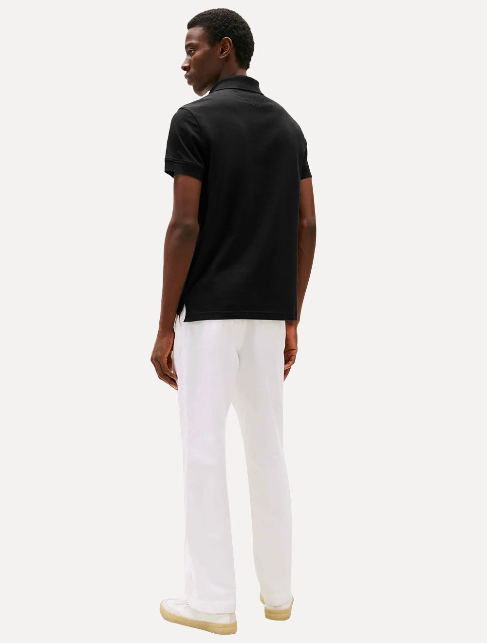 Polo Tommy Hilfiger Masculina Regular Chest Insert Logo Preta