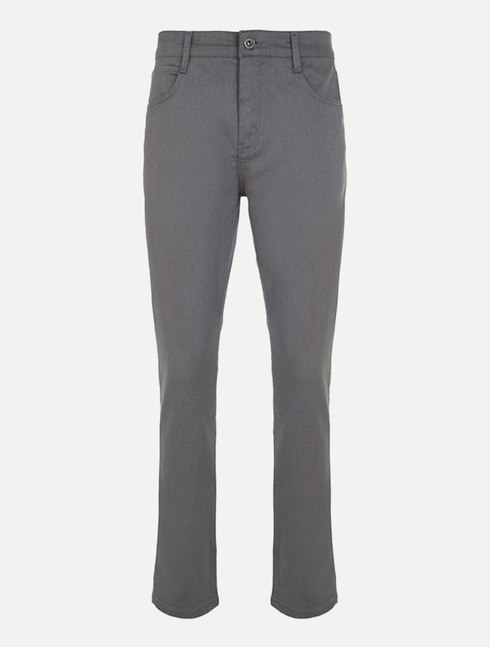 Calça Dudalina Jeans Masculina Slim Acetinada Cinza Médio