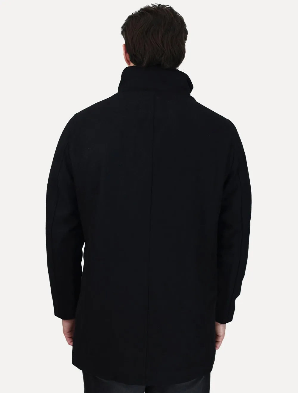 Casaco Calvin Klein Jeans Masculina Lã Alongado Preto