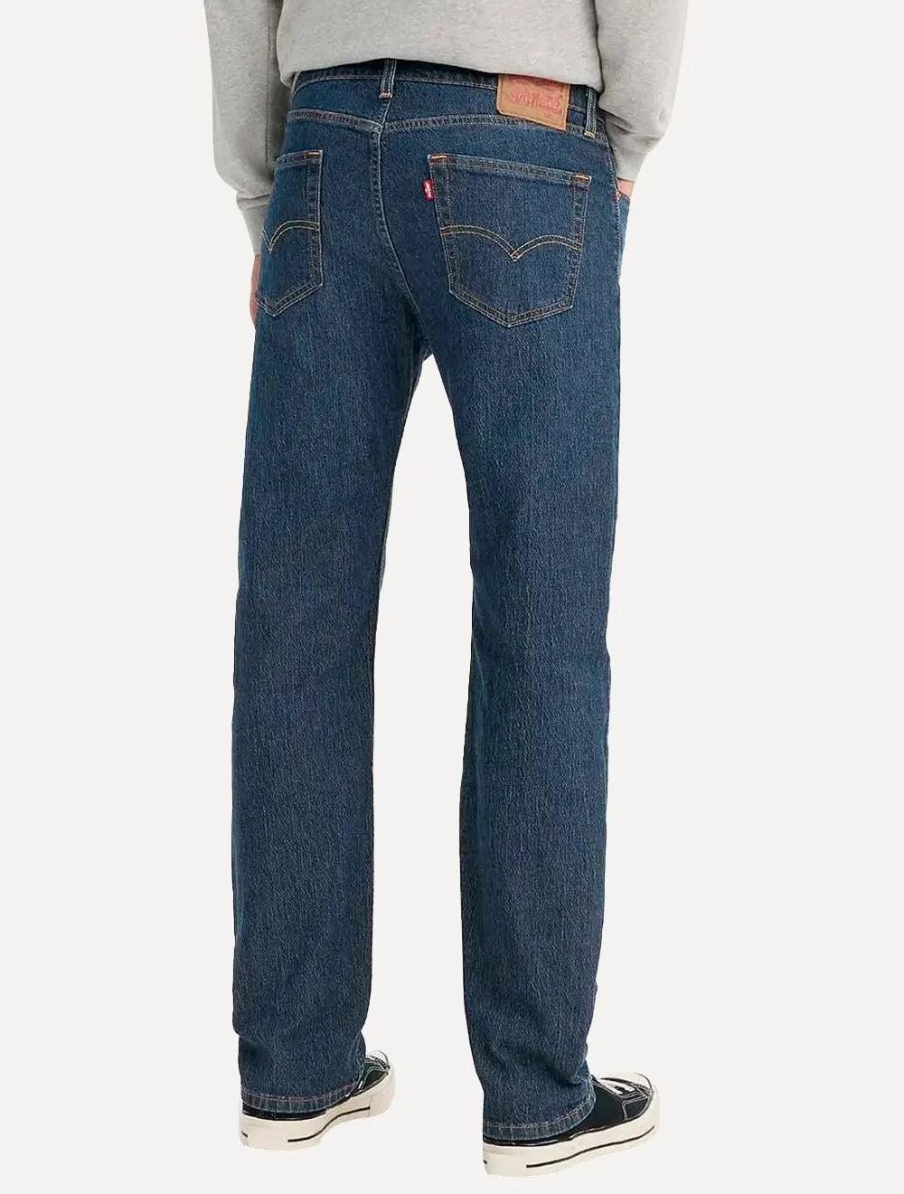 Calça Levis Jeans Masculina 505 Regular Stretch Hint Of Cool Azul Escuro