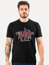 Camiseta Guess Masculina Los Angeles Skyscraper Preta