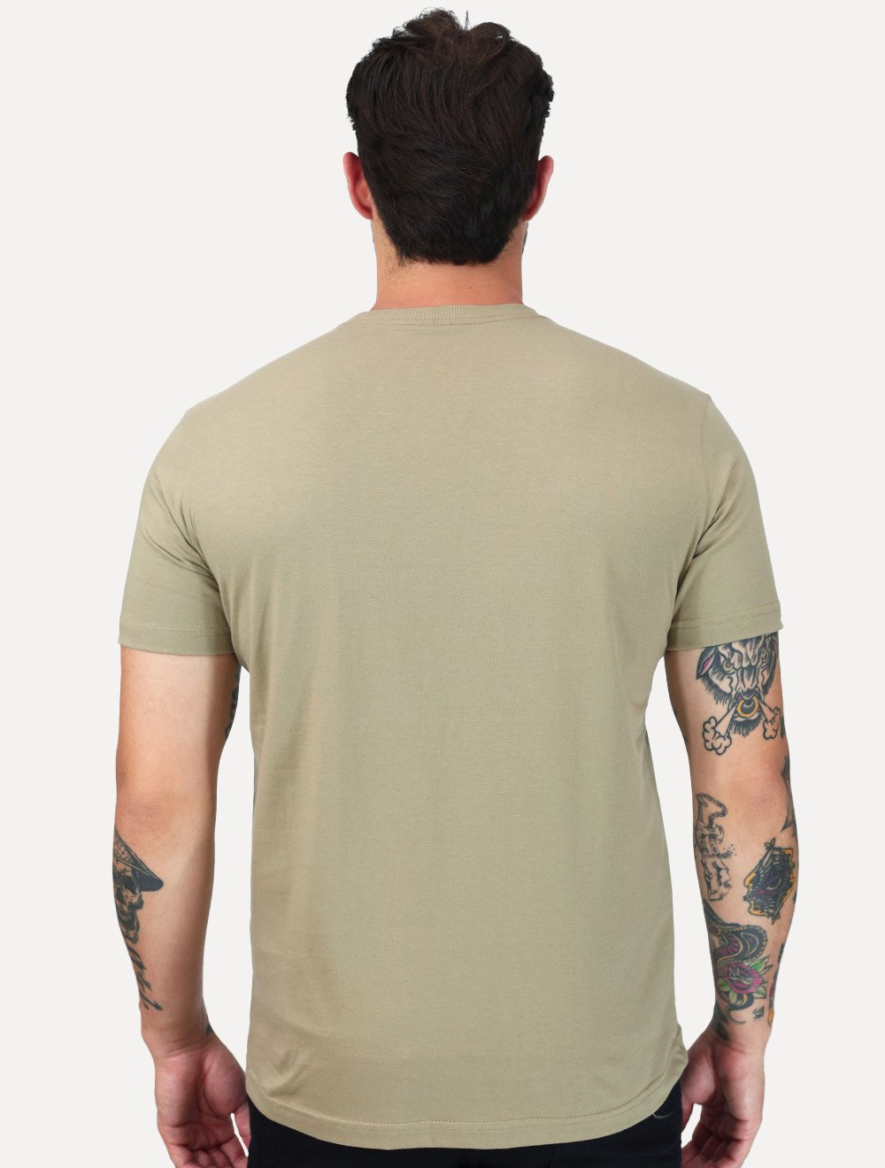 Camiseta King & Joe Masculina Circle Cracked Cáqui
