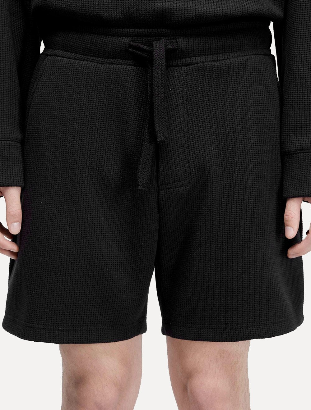 Bermuda Osklen Masculina Moletom Texture E-Basics Preta