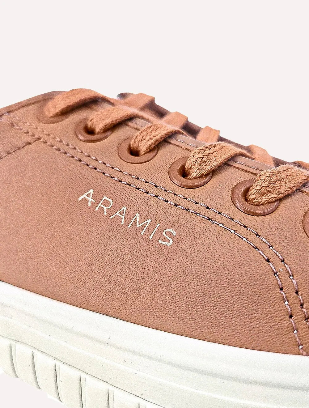 Tênis Aramis Masculino Couro Recortes Deep Leather Marrom Claro