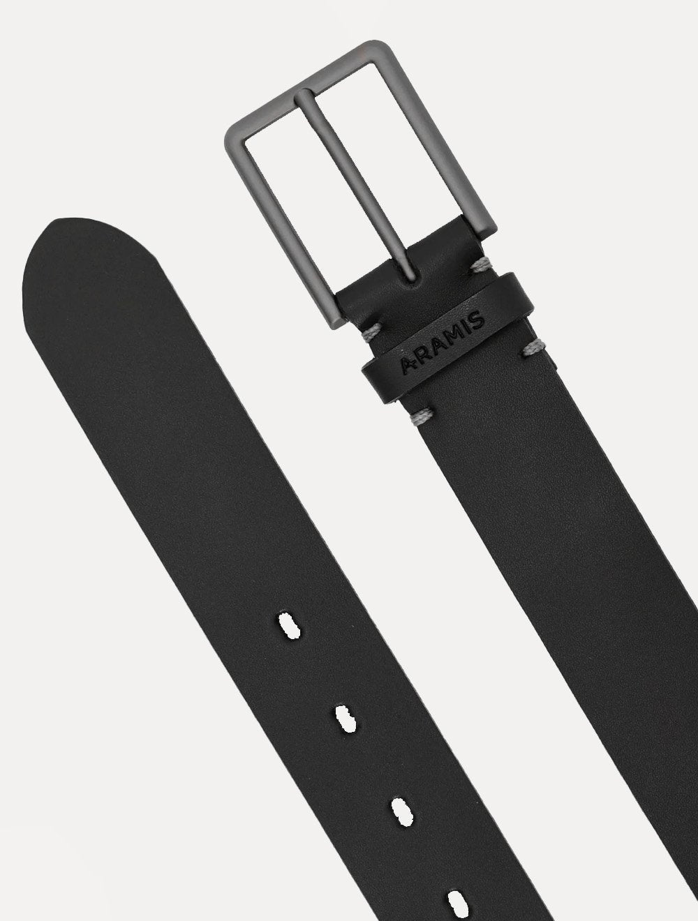 Cinto Aramis Masculino Basico Couro Simples Preto