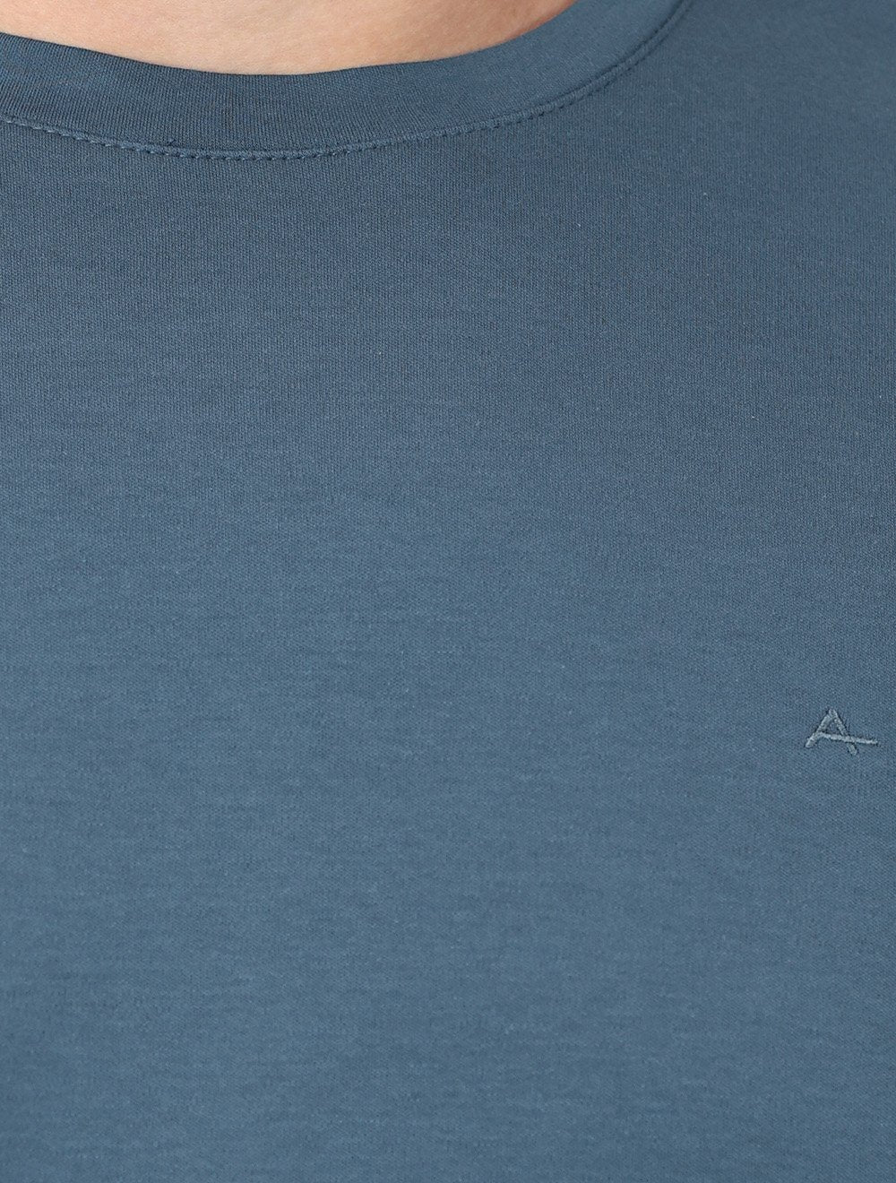 Camiseta Aramis Masculina Basic Lisa Mono Liquid Cotton Azul Médio