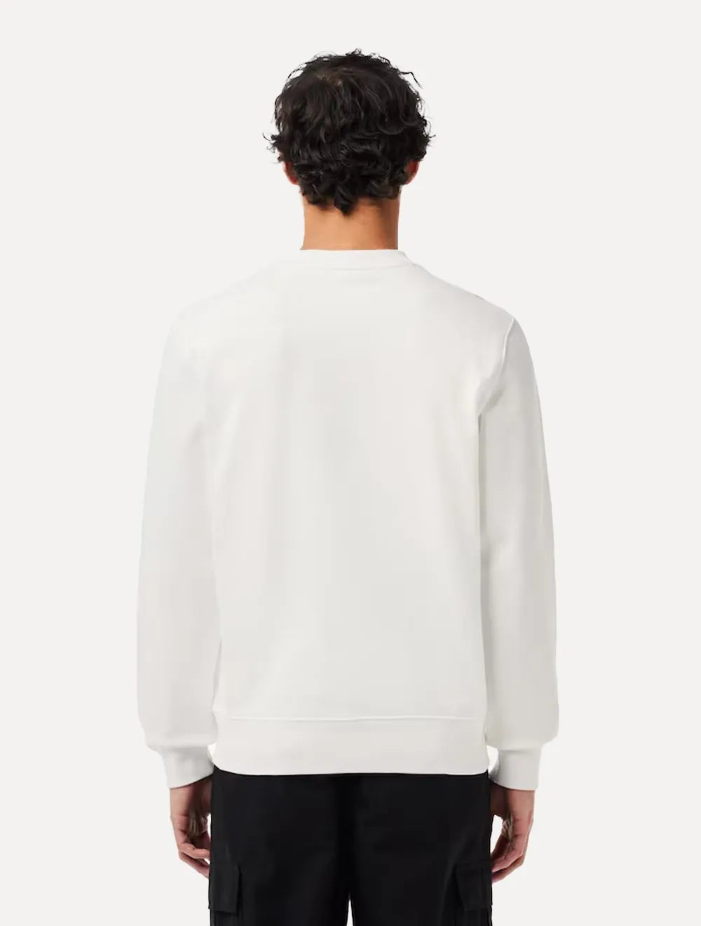 Moletom Lacoste Masculino Crewneck Classic College Branco