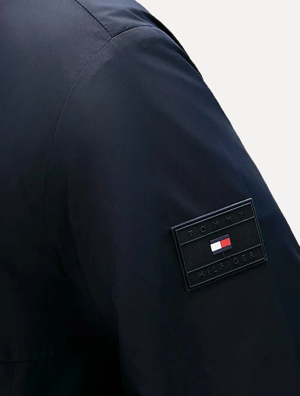 Jaqueta Tommy Hilfiger Branded Rubber Bomber Azul Marinho