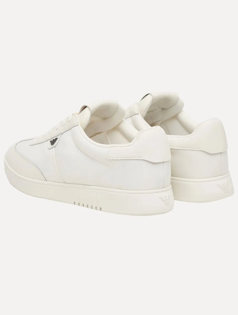 Tênis Empório Armani Masculino Nylon Logo Águia Branco