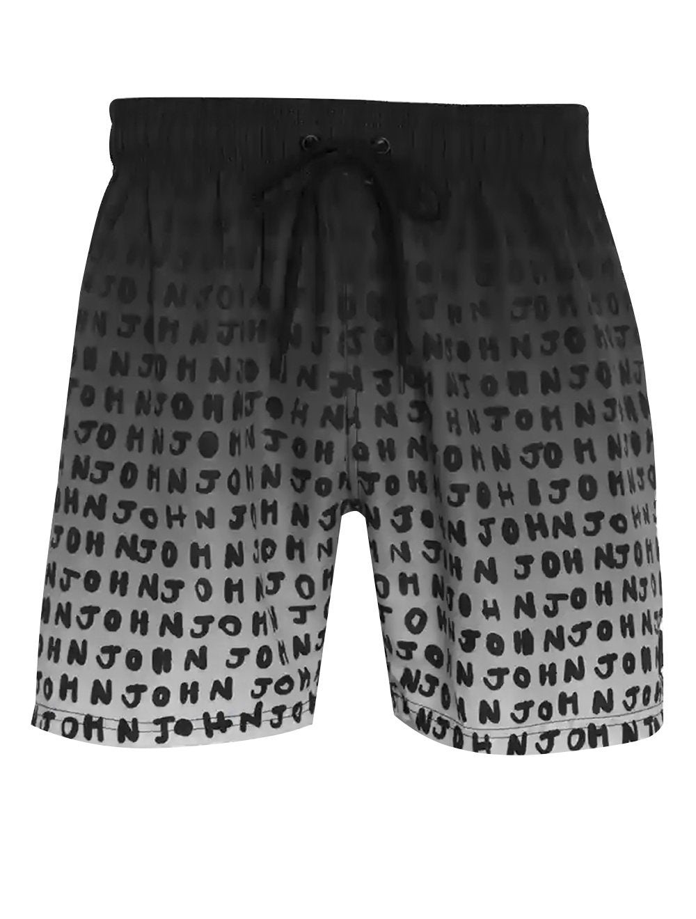 Short John John D'Água Reto Other Side Gradient Preto/Branco