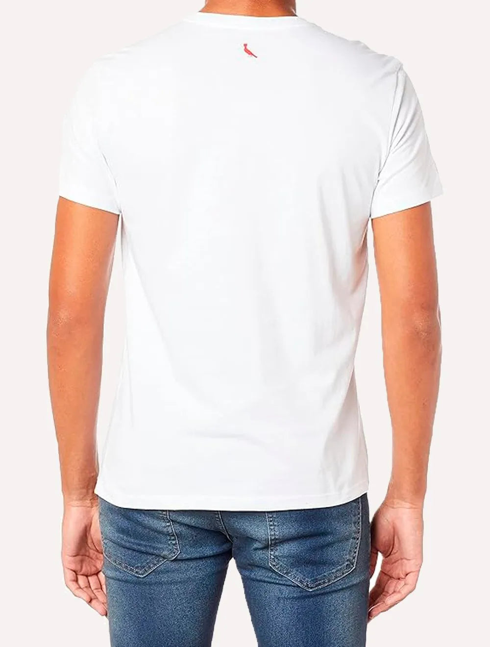 Camiseta Reserva Masculina Estampada R Mandarim Branca