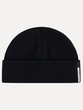 Gorro Armani Exchange Tricô Silk Tag Logo Preto