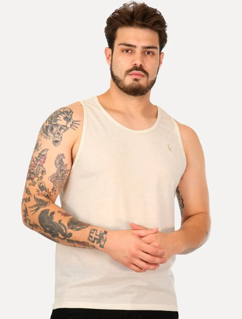 Regata Reserva Masculina Linho Woodpecker Natural Off-White