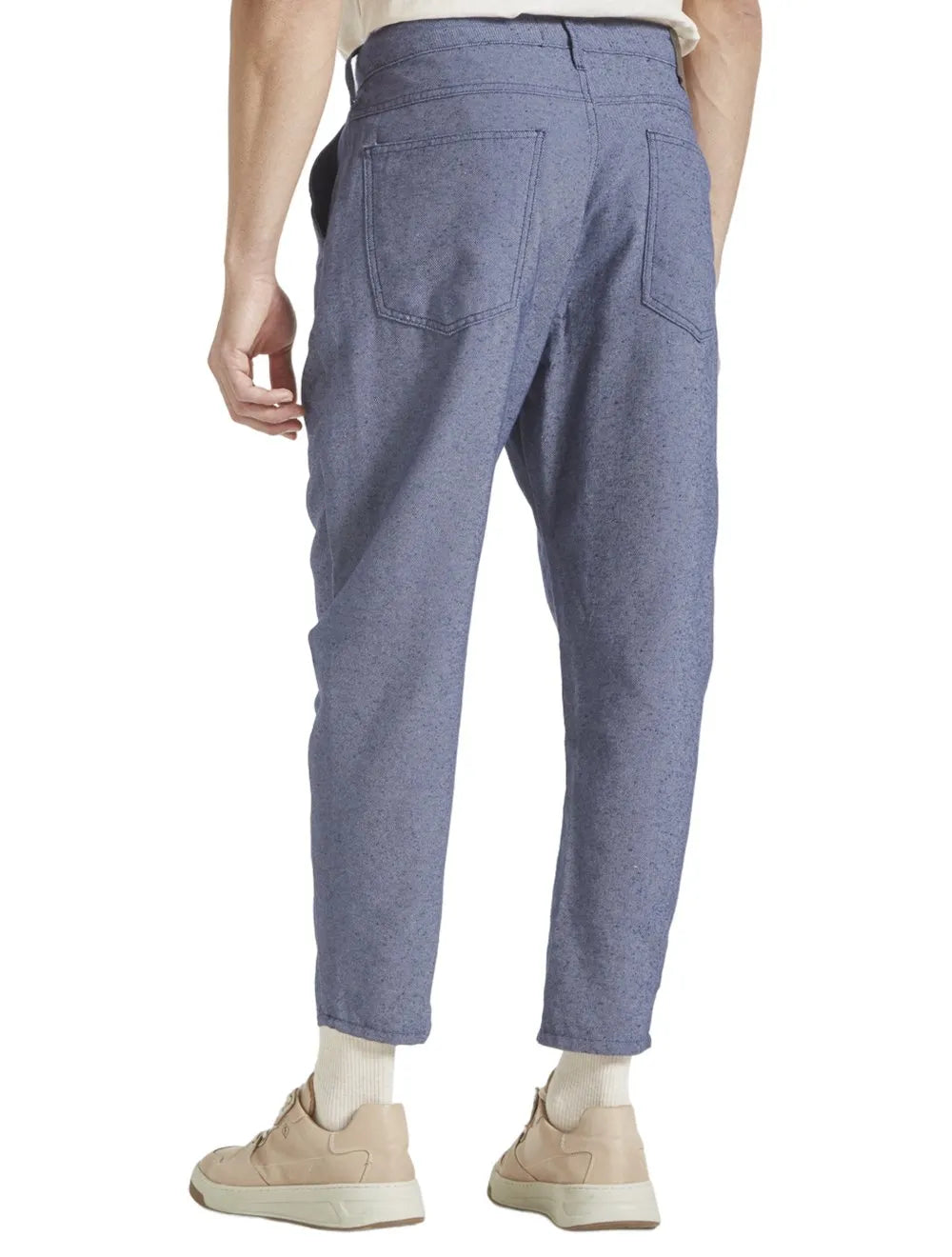 Calça Forum Masculina Sarja Alencar Botone Azul Escuro