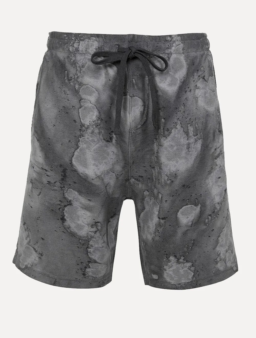 Bermuda John John Moletom Masculina Regular Splash Cinza Médio