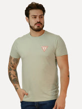 Camiseta Guess Masculina Los Angeles Tropical Verde Claro