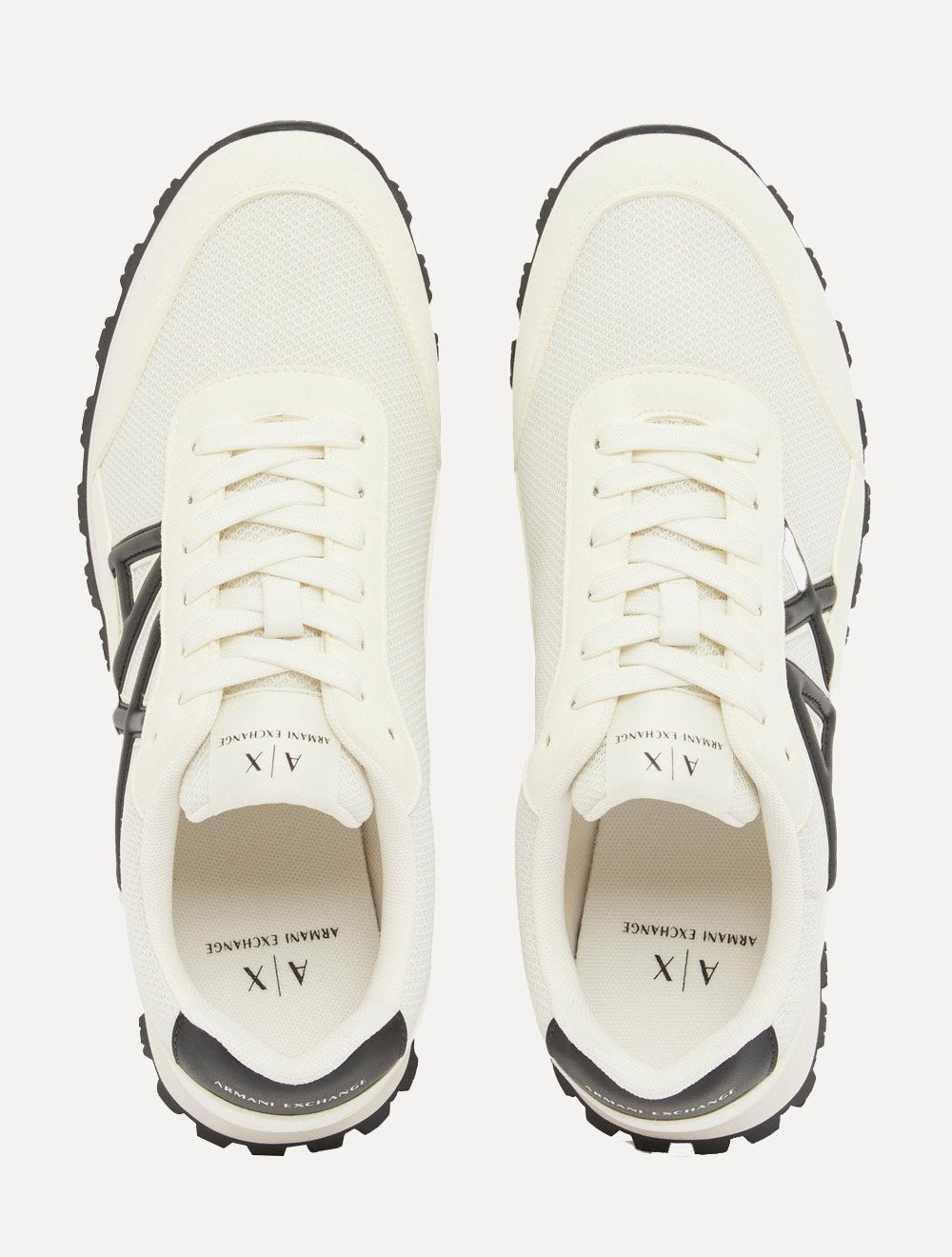 Tênis Armani Exchange Masculino Contrastantes AX Logo Off White