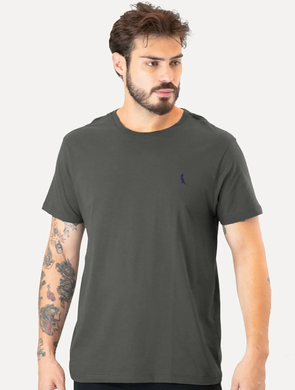 Camiseta Reserva Masculina Basic Navy Woodpecker Grafite