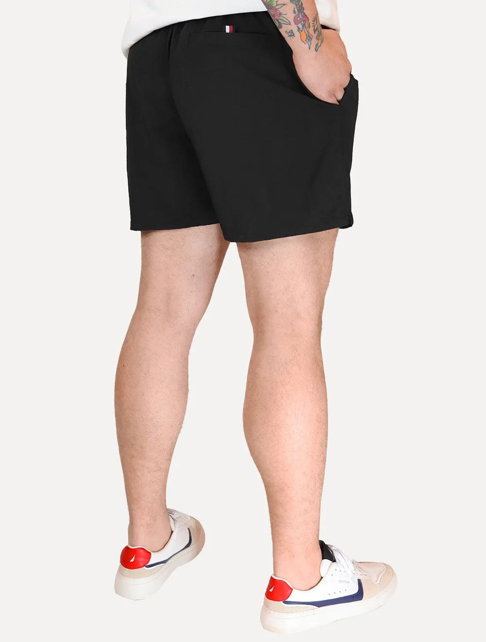 Short Tommy Hilfiger Medium Drawstring Colourblock Preto