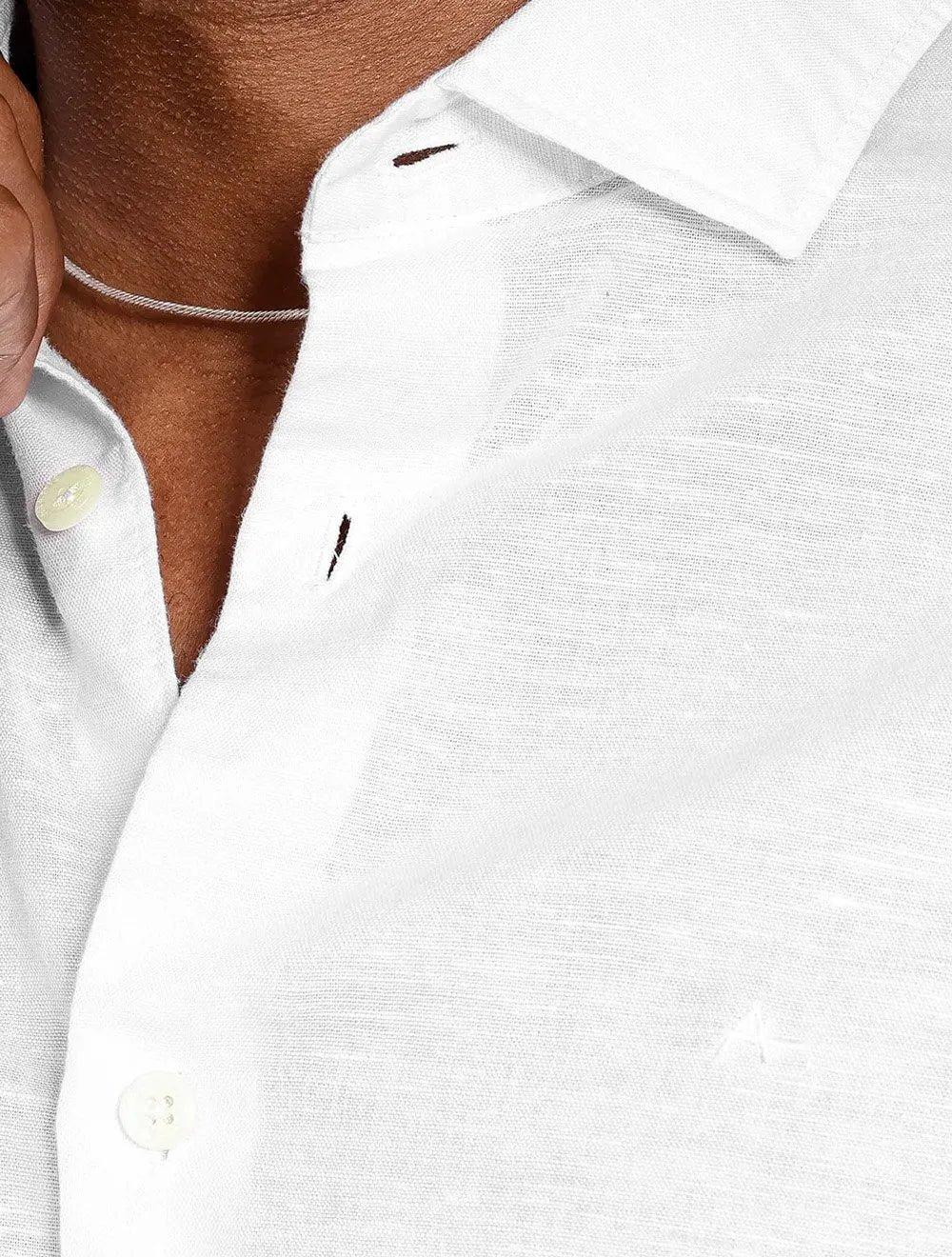 Camisa Aramis Masculina Regular Slim Linho Branco