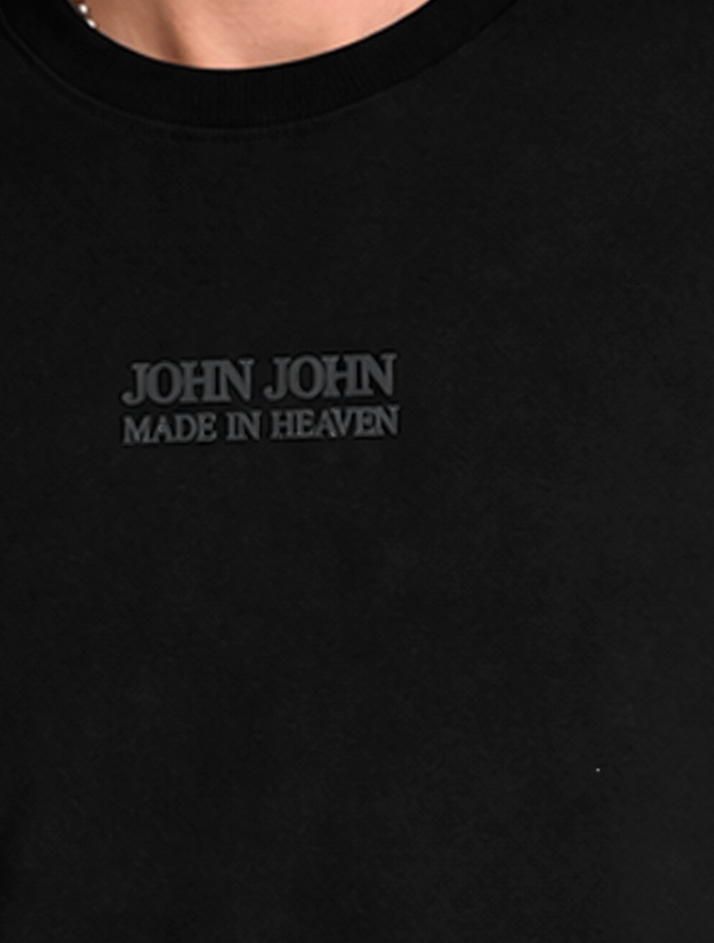 Camiseta John John Masculina Regular Fit Brand Relief Preta