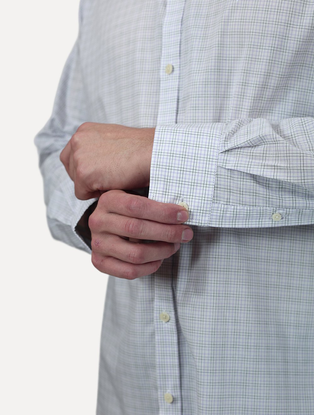Camisa Dudalina Masculina Comfort Superfine Cotton Xadrez Roxo Claro