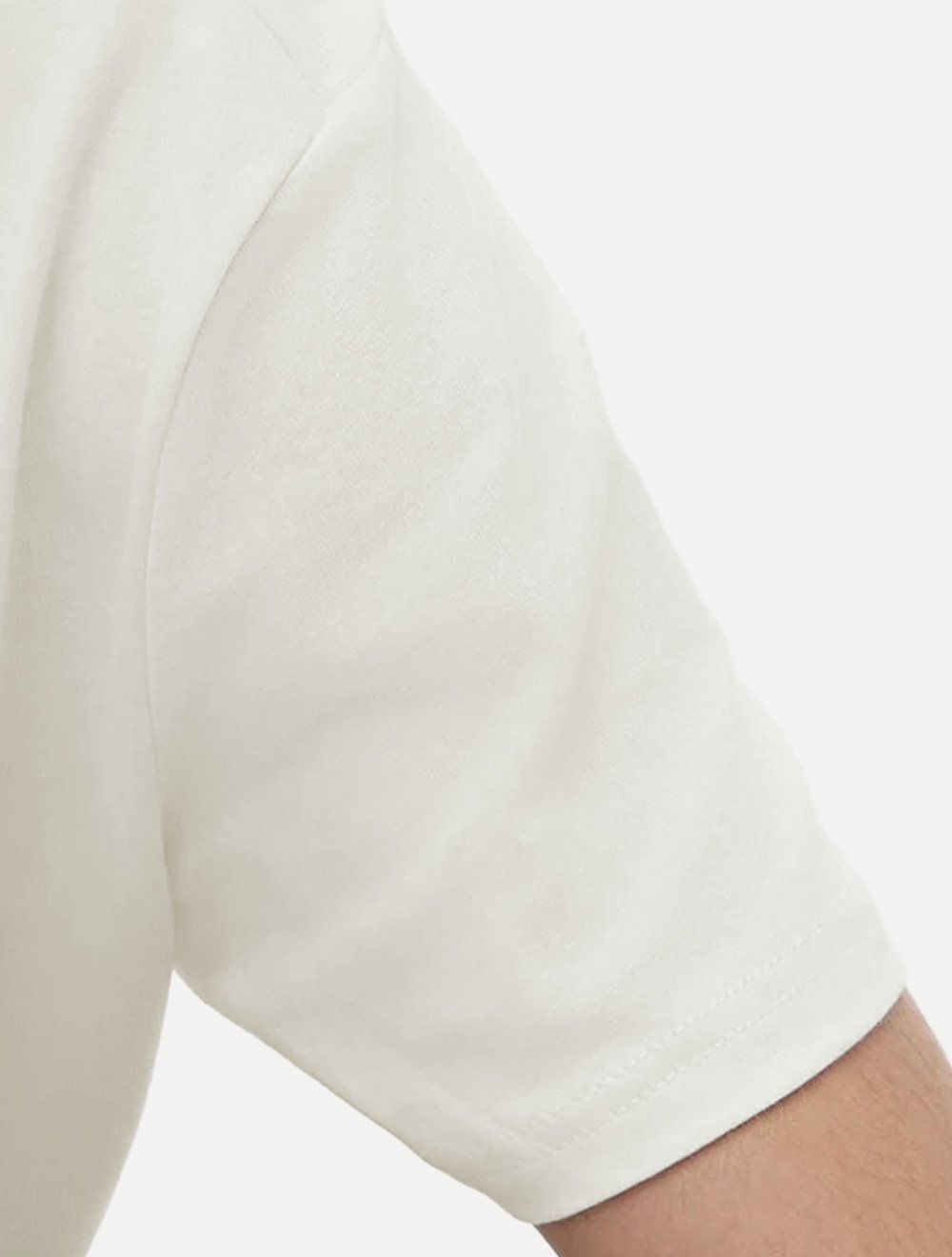 Camiseta Tommy Hilfiger Masculina Regular Badge Logo Tee Off White