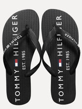 Chinelo Tommy Hilfiger Masculino Rubber Texture Strip Simon 34R Preto/Cinza