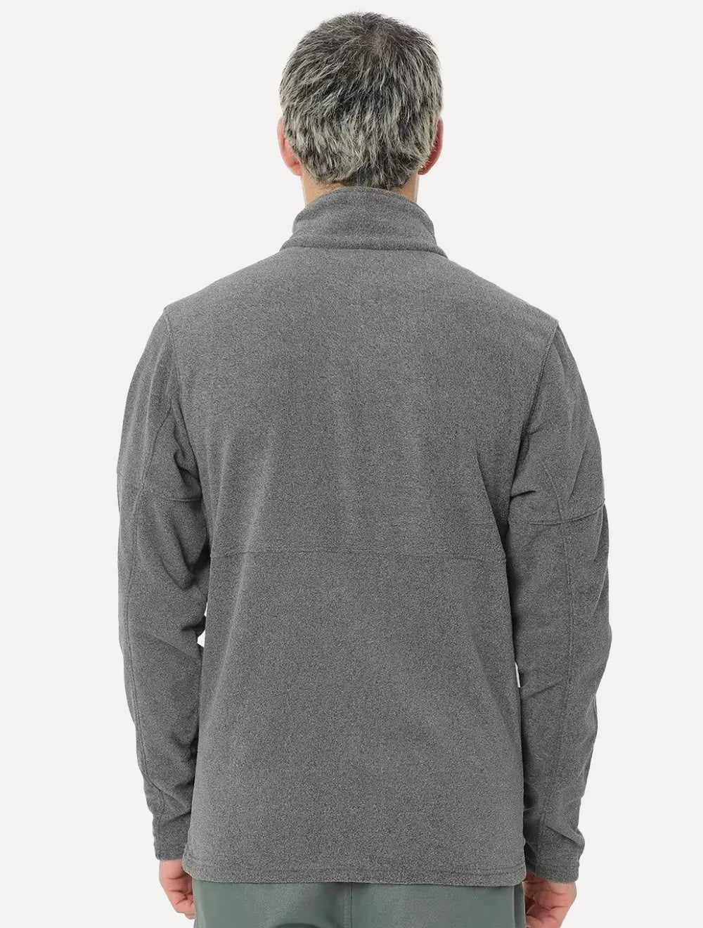 Jaqueta Columbia Masculina Fleece Basin Trail III Full Zip Cinza