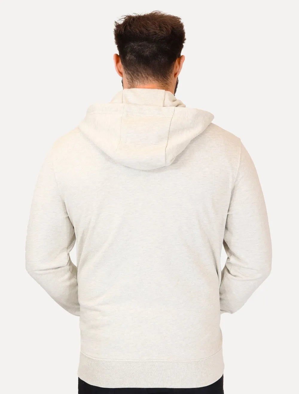 Moletom Tommy Hilfiger Masculino Flag Logo Zip-Through Hoody Areia