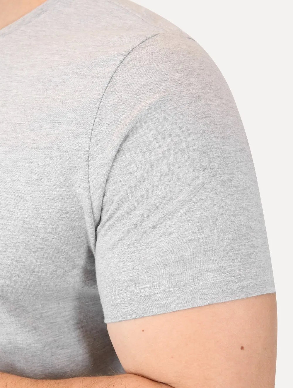 Camiseta Guess Masculina Eroded Logo Print Cinza Mescla